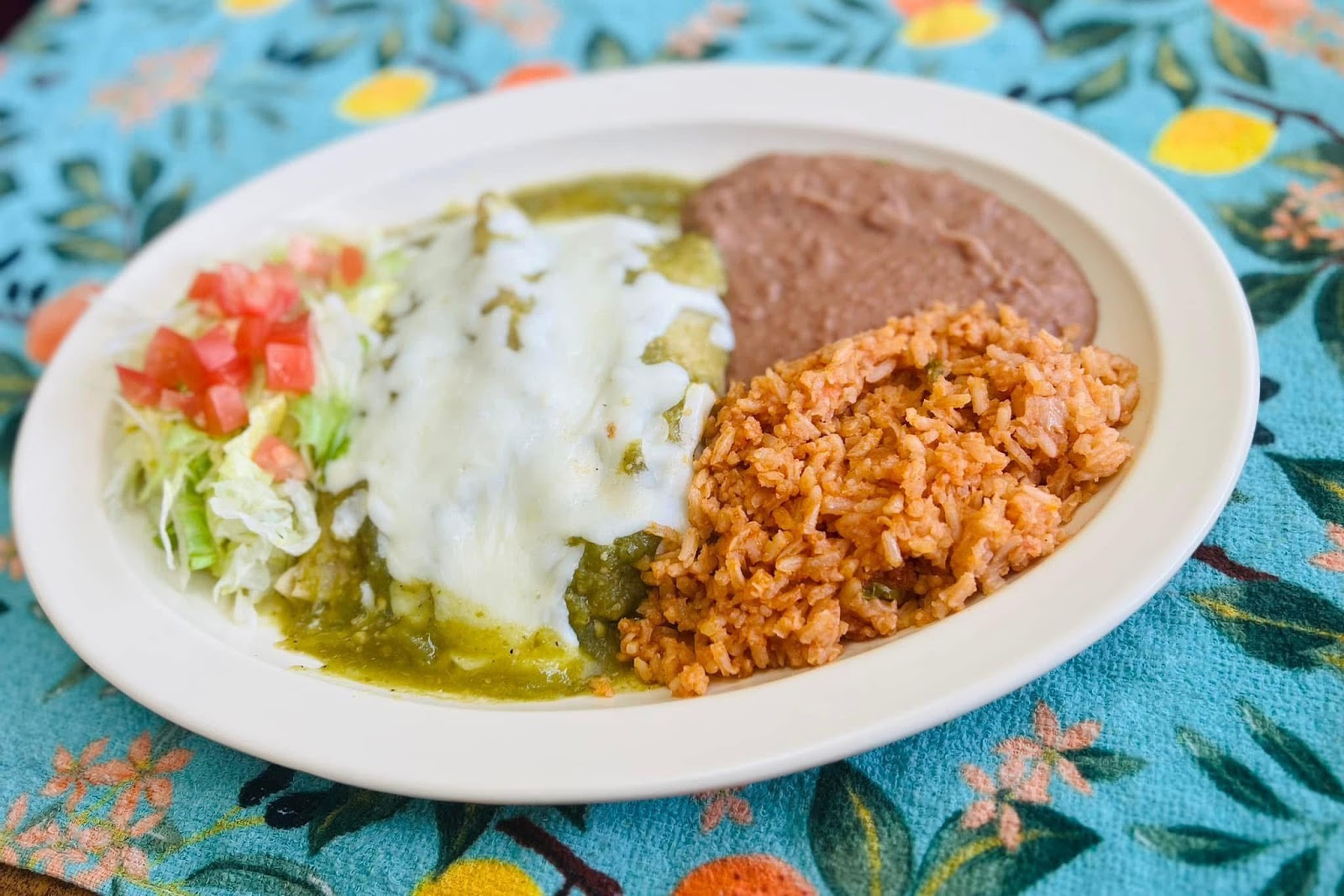 Fresh Mexican dish served at Mauri's Mexican Restaurant